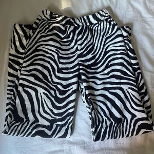 zebra print pants